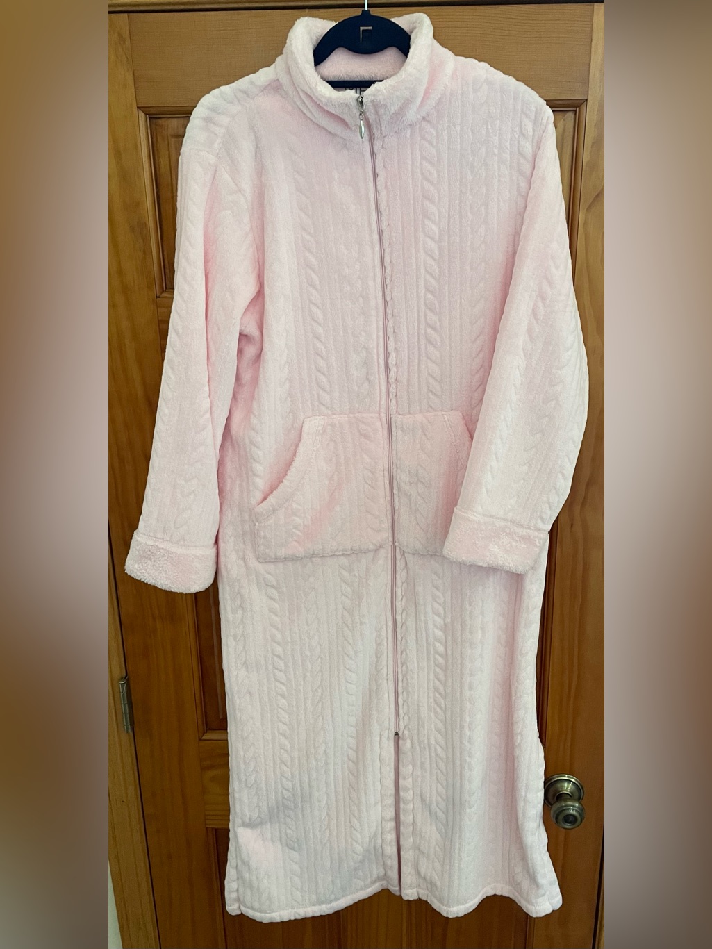 Nwot Miss Elaine Super Cozy Plush Full Length Robe Pink Size S